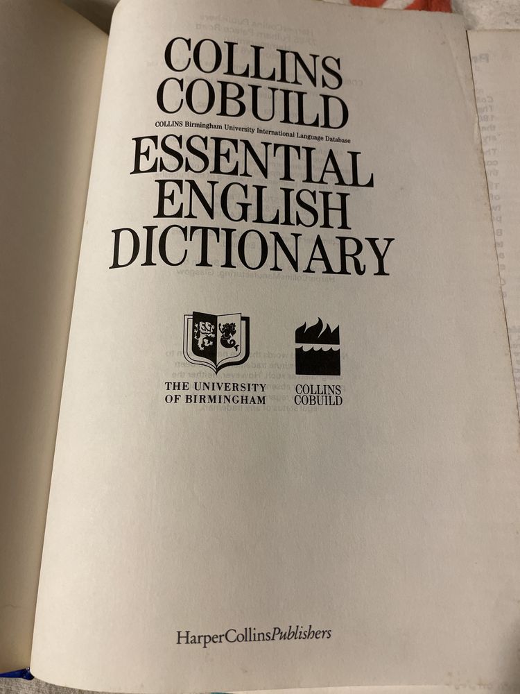 Essencial English Dictionary, Collins Cobuild