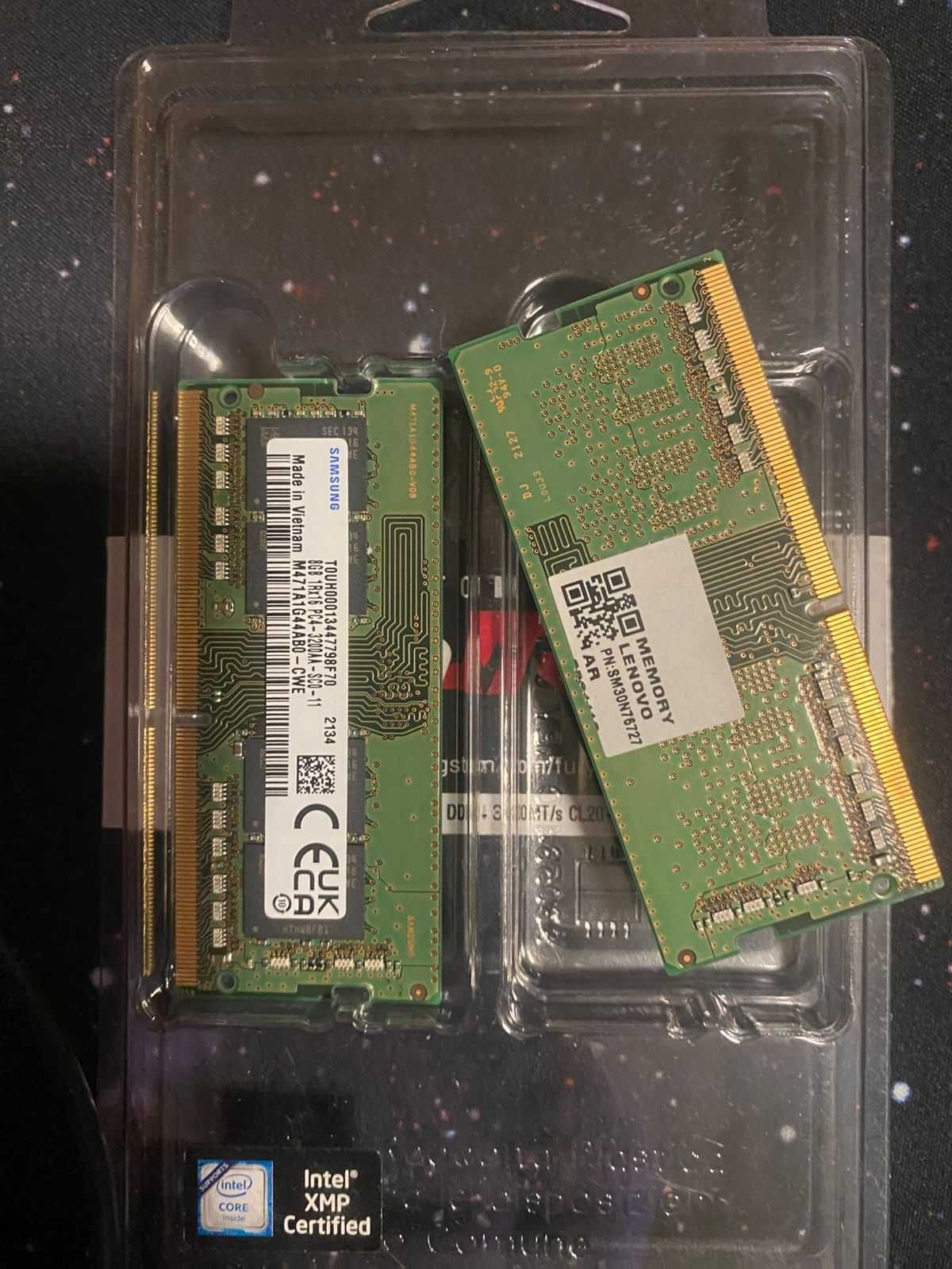 Оперативна пам'ять для ноутбука. Samsung SO-DIMM DDR4 2x8gb  3200MHz