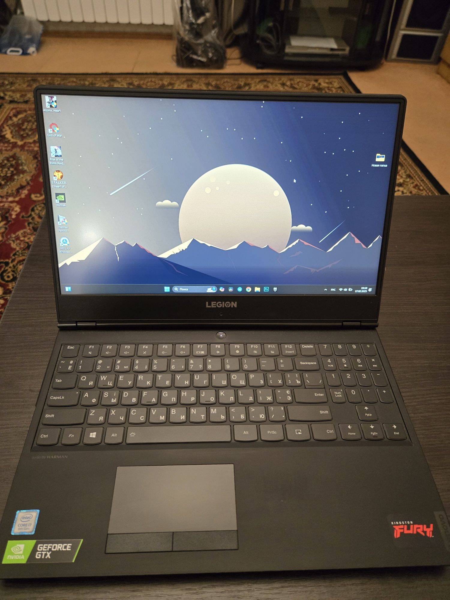 Lenovo Legion y540 1660ti, I7-9750H, 32gb ddr4, ігровий ноутбук