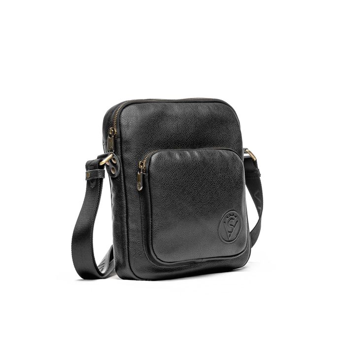 Сумка мужская из натуральной кожи / Чоловіча шкіряна сумка VS022