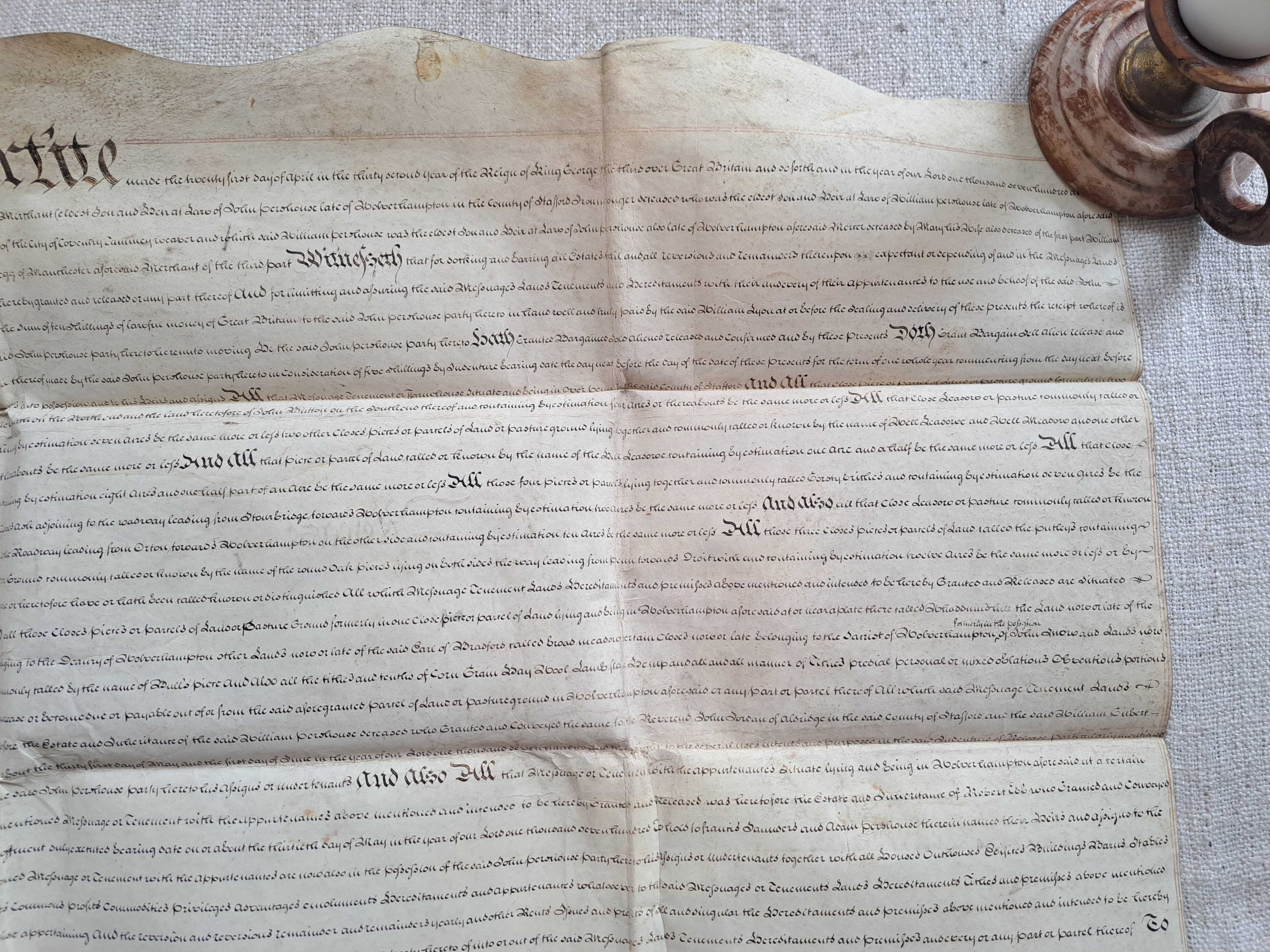 1792 rok. Manuskrypt zapisany na pergaminie 89 x 70 cm. Rękopis