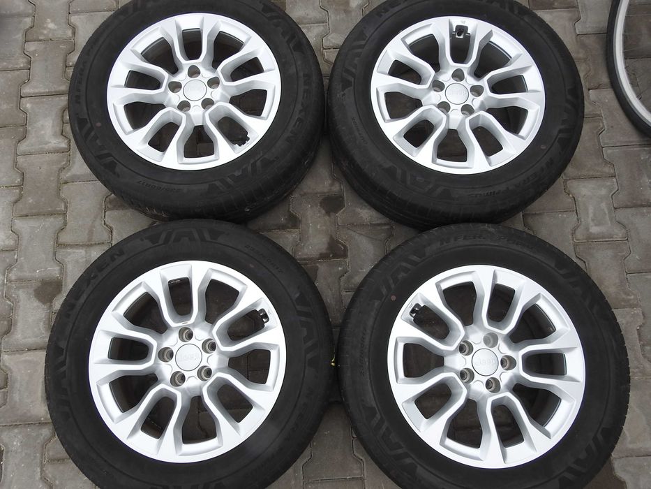 4x 17" JEEP Compass Commander Renegade 7J 5X110 ET37,5 Jak NOWE + TPMS
