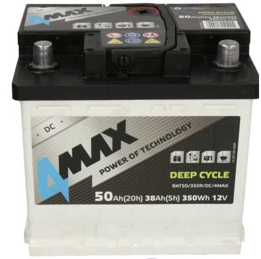 Akumulator JENOX 4max DEEP-CYCLE 12v 50ah P+ Radom, 3 lata gw. wysyłka