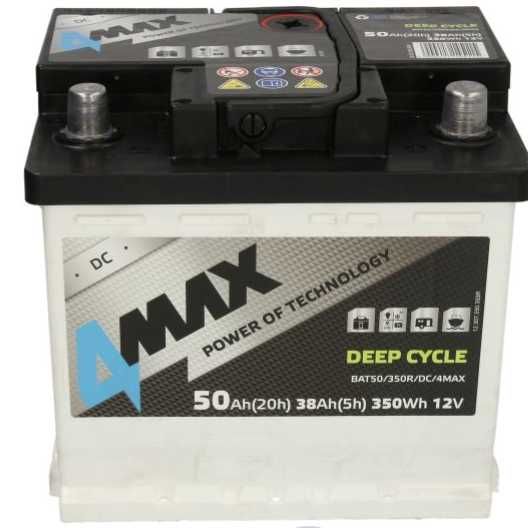 Akumulator JENOX 4max DEEP-CYCLE 12v 50ah P+ Radom, wysyłka free