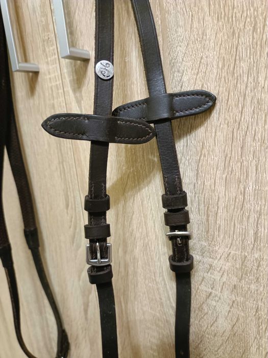 Wodze PONY ciemnobrązowe gumowe