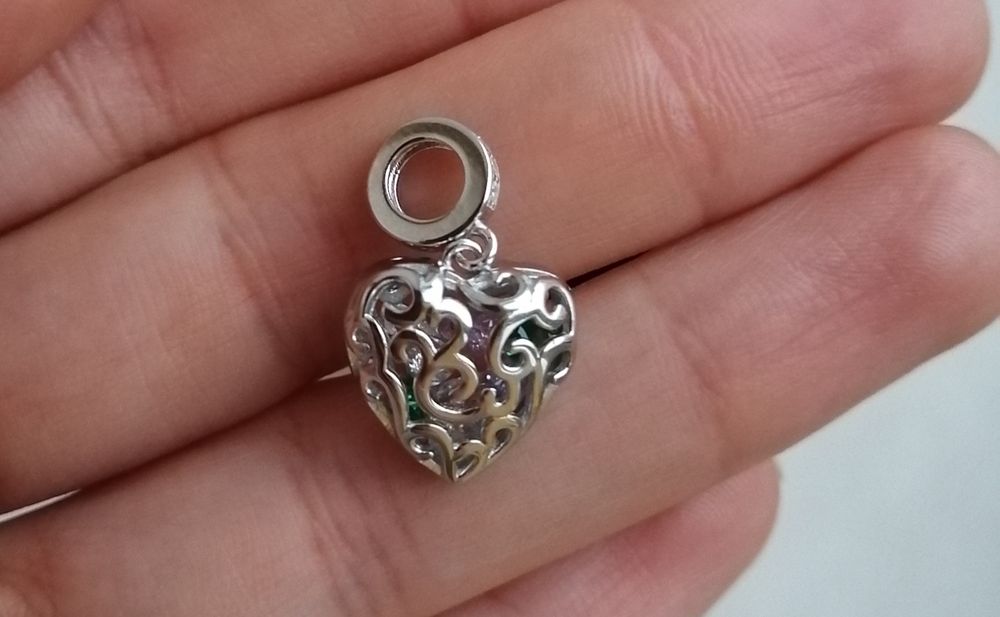 Подарунок дівчині підвіска серце, серденько, срібний кулон, коханій