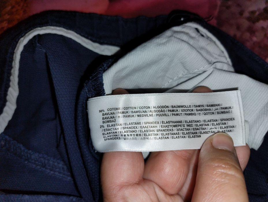 152 granatowe spodnie wizytowe original marines 98% bawełna