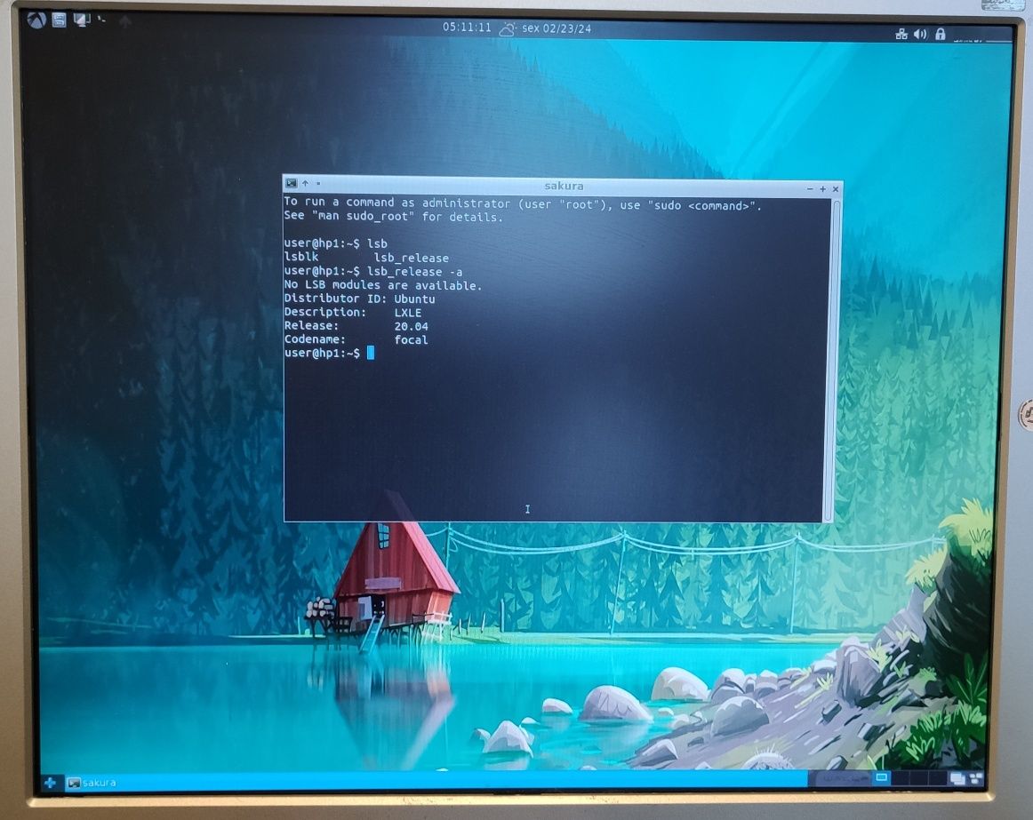 Computador HP com linux