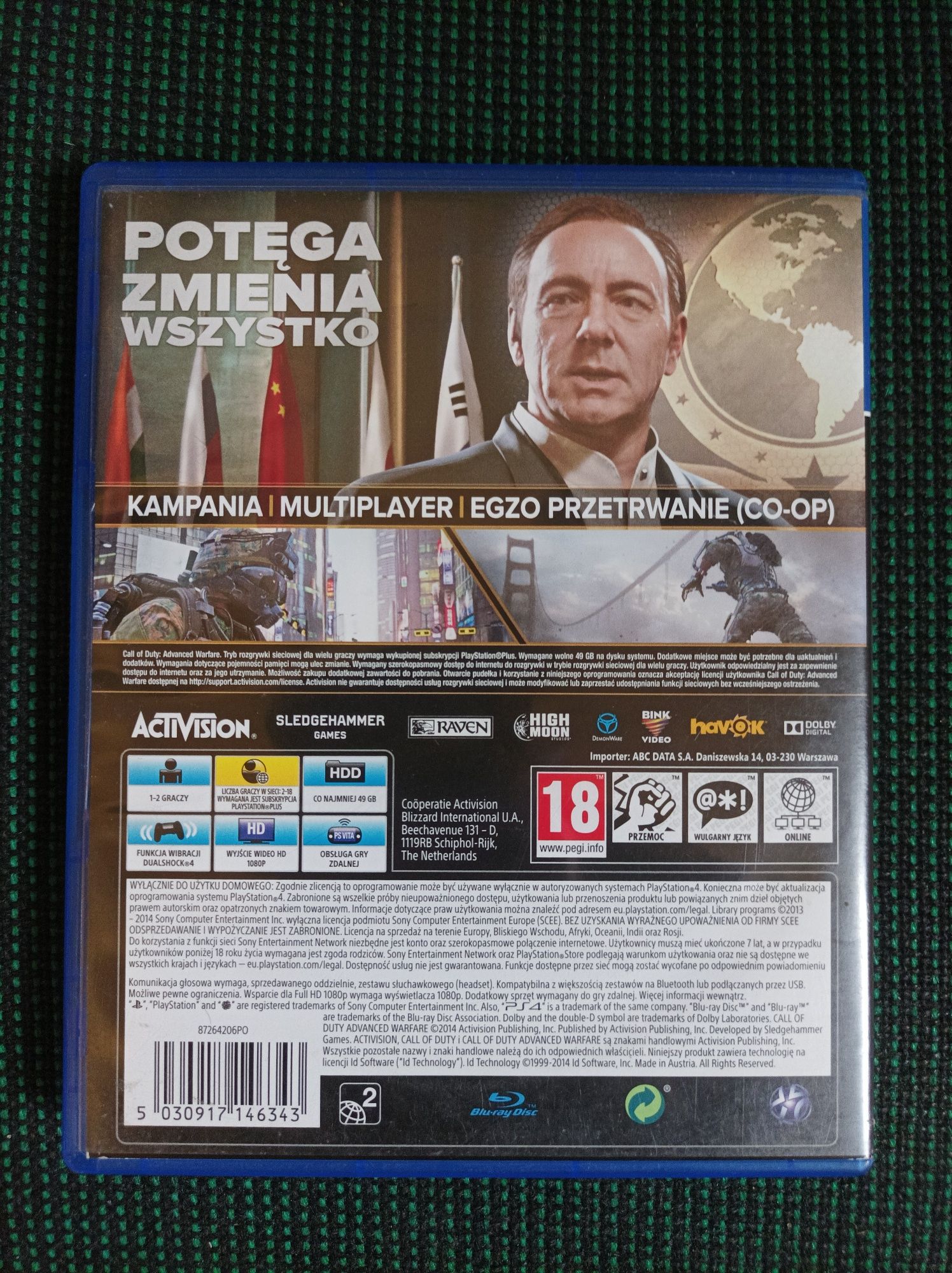 Gra call of duty advanced warfare ps4 pl ps5