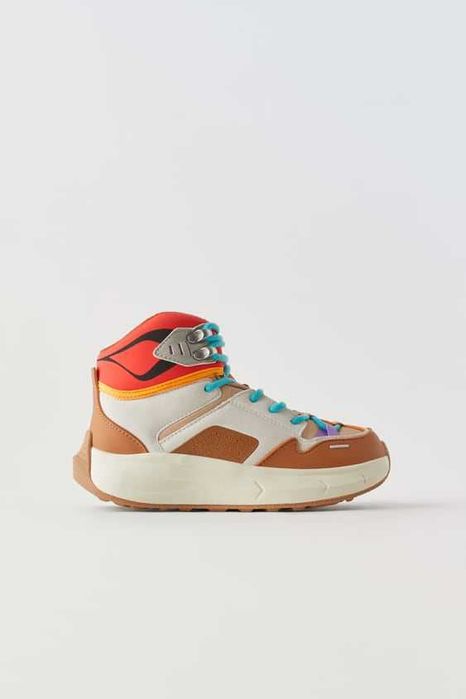 Хайтопы кроссовки Zara  Оригинал!  38( 24.5 см)