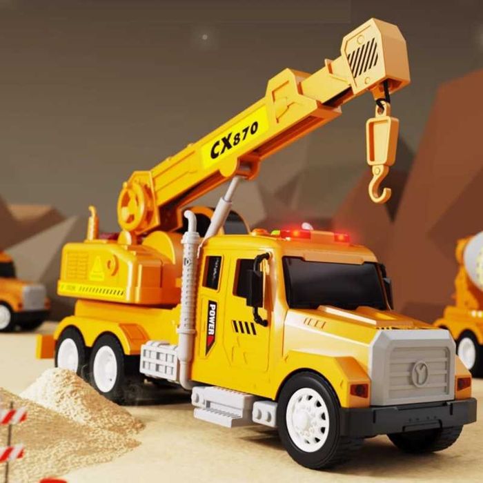 Interaktywny Dźwig z Ruchomym Hakiem Ciężarówka 1:14