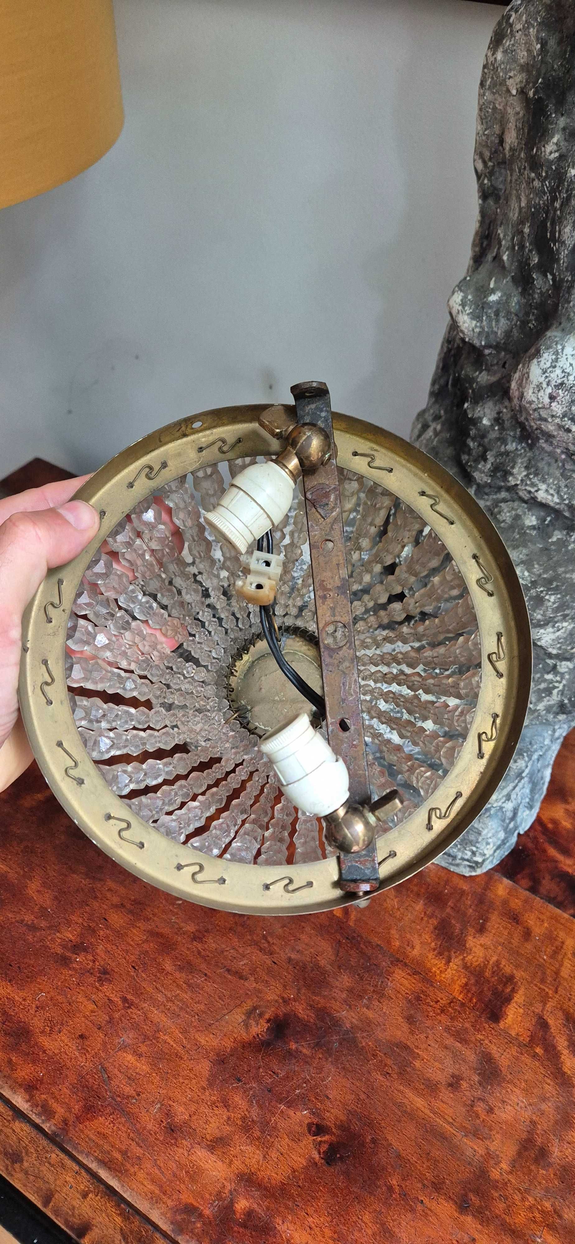 Stara ampla plafon lampa art deco stylizowana glamour chic