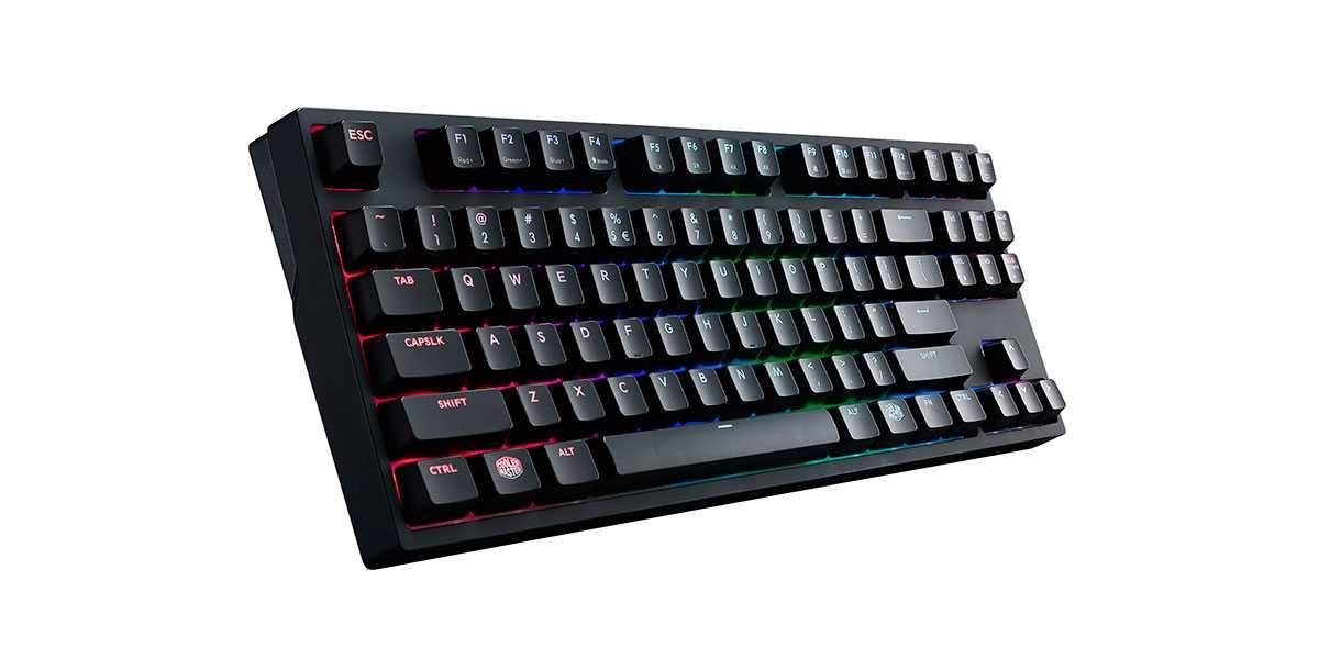 Teclado mecânico táctil TKL Cooler Master Masterkeys Pro S