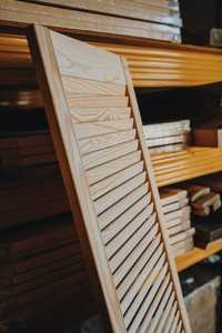 Drewniane fronty kuchenne marki Classen - drzwiczki ażurowe