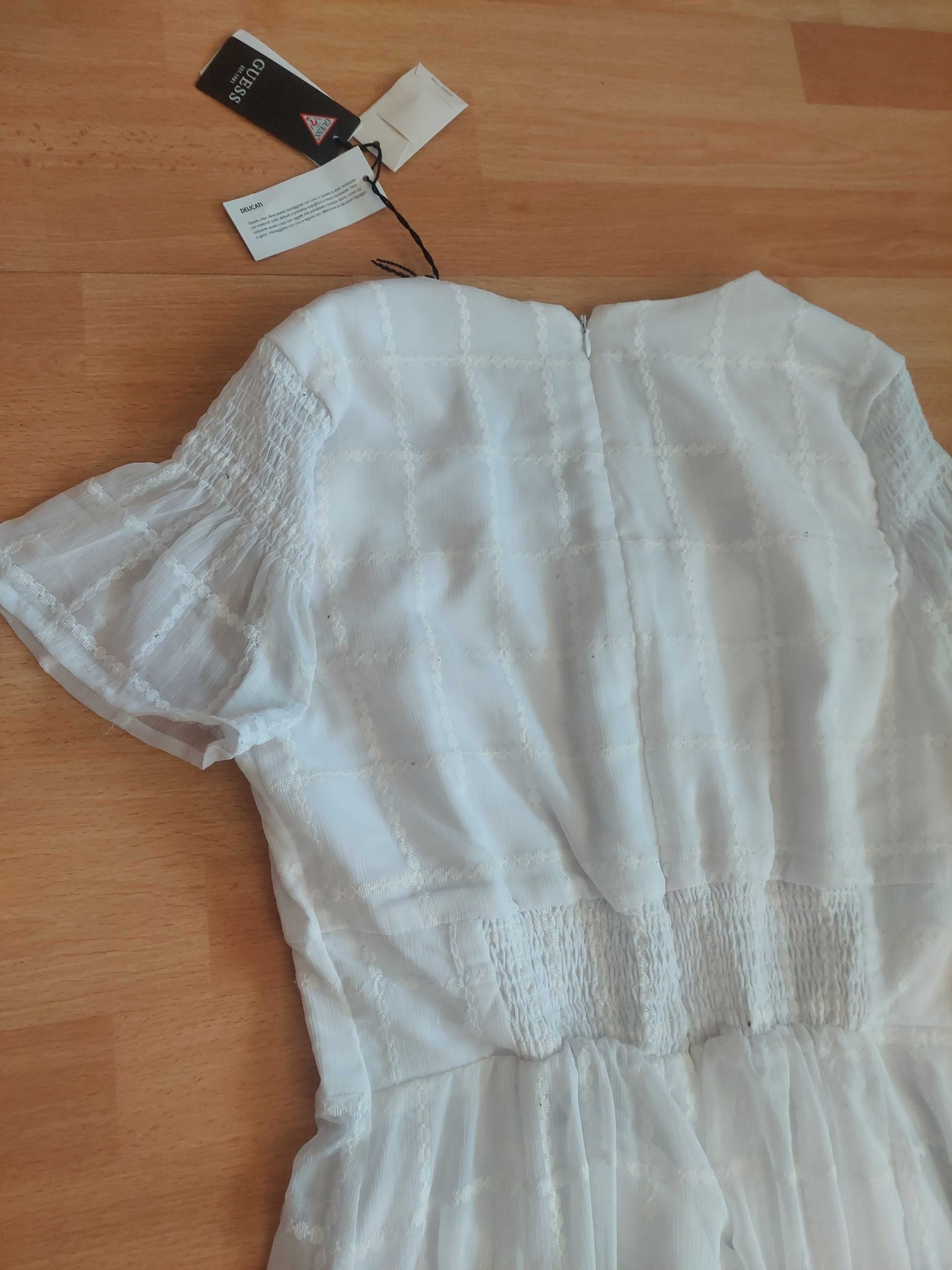 Guess piękna biała długa zwiewna sukienka rozmiar XL- NOWA z metkami