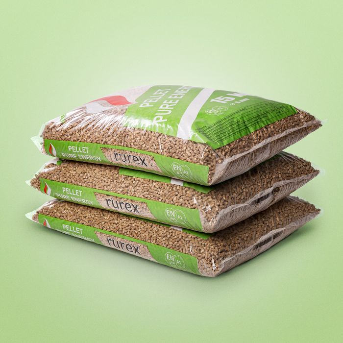 Pellet RUREX - TYLKO 4 KG POPIOŁU Z TONY !!! - Pelet EnPlus A1