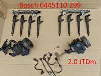 Komplet 4x wtryskiwacz Bosch 2.0 JTDM Alfa Romeo, fiat, Opel, Lancia,