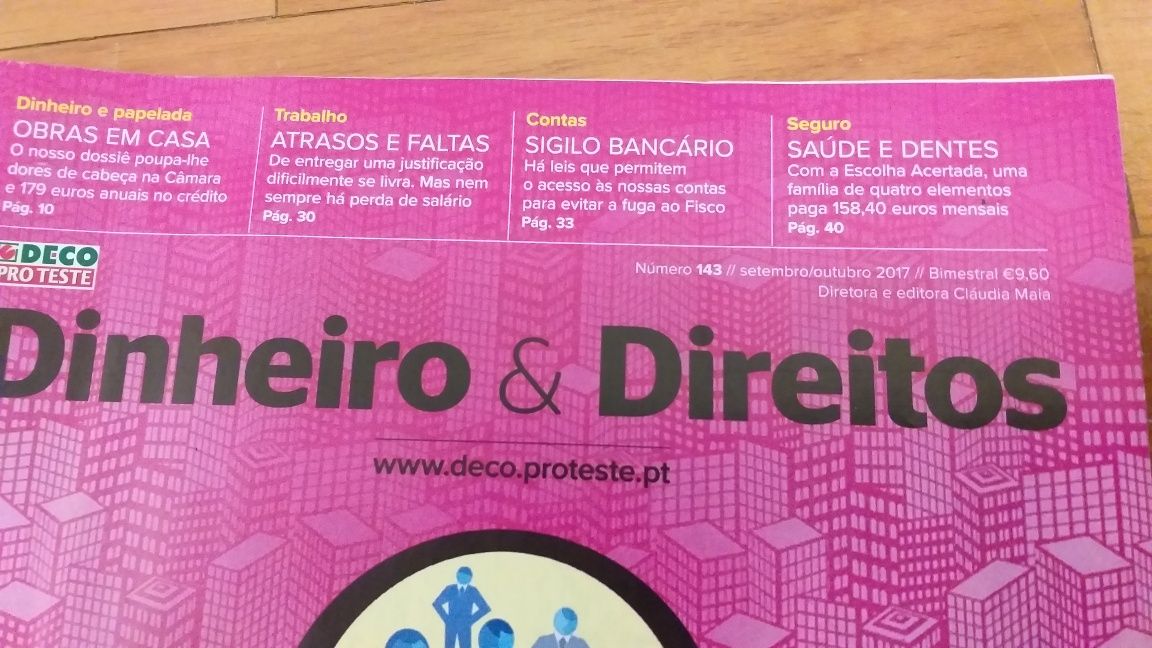 90 Revistas "Proteste" e "Dinheiros & Direitos"