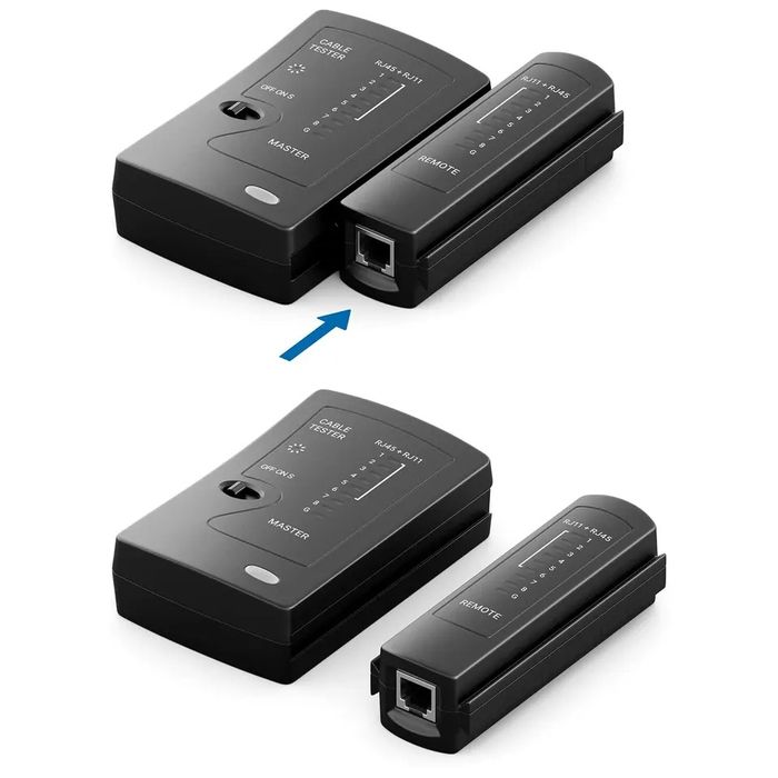 Verificador de cabos de rede RJ11 RJ12 RJ45 ISDN LAN NOVO