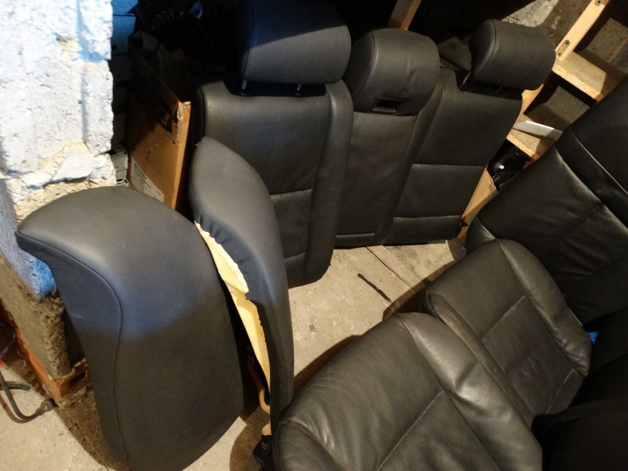 fotele kanapa siedzenia skóra  Bmw 5 E60 Lift sedan elektryka Europa