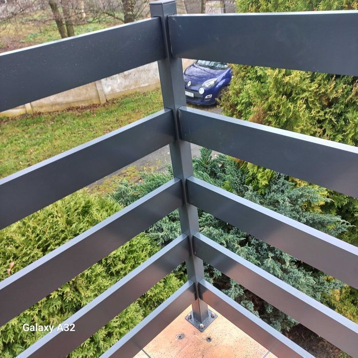 Balustrada balkonowa balustrady aluminiowe Barierki stali nierdzewnej
