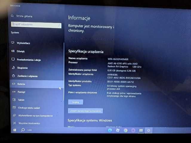 Laptop "Lenovo" Windows 10