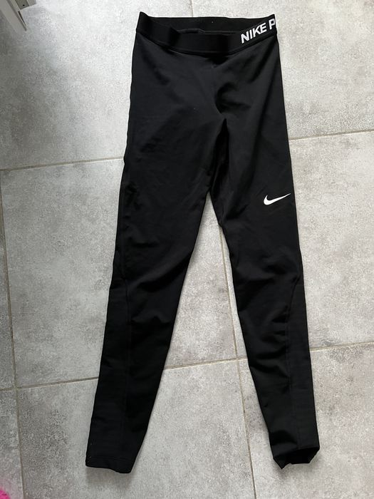 Лосины Nike черные на флисе