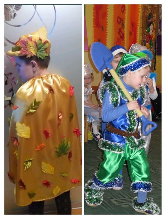 Костюми карнавал:Осінь,Ос.місяць/8-10р,Гномик новоріч./4-6р,прокат 200