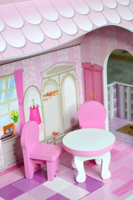 Ляльковий будиночок Limo Toy MD-1204 — великий дерев'яний 3-поверховий