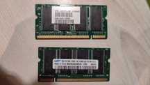 Pamięć DDR 512MB 2 sztuki czyli 1GB PC2700 do laptopa