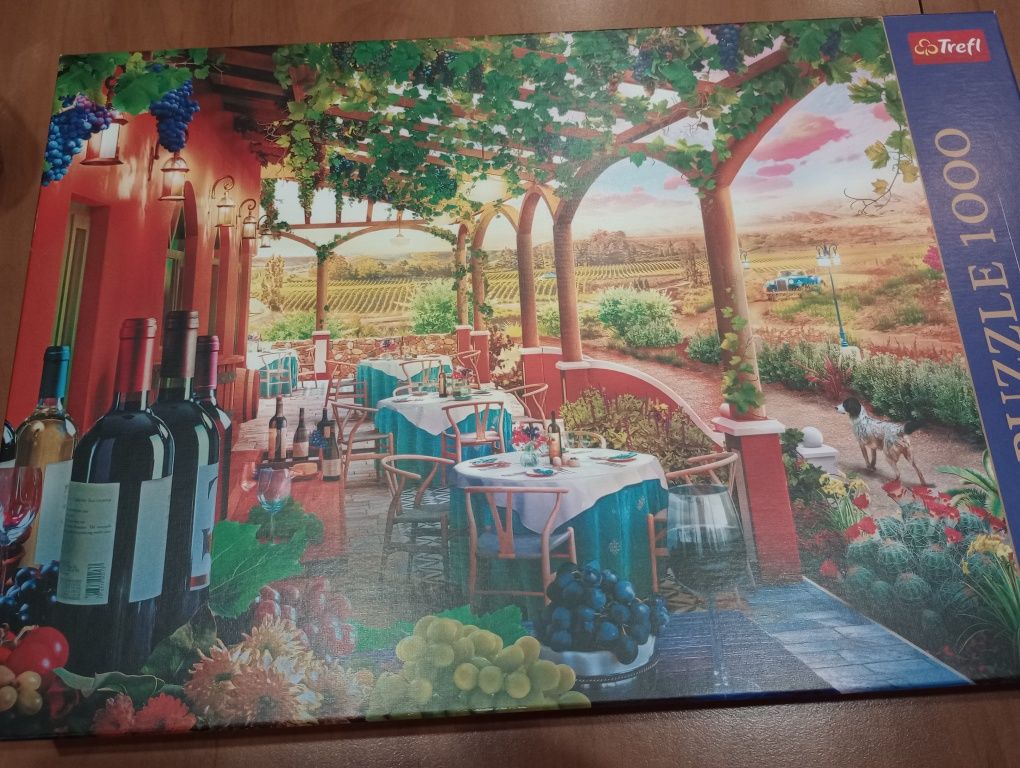 Puzzle 1000 elementów - stan idealny - kompletne