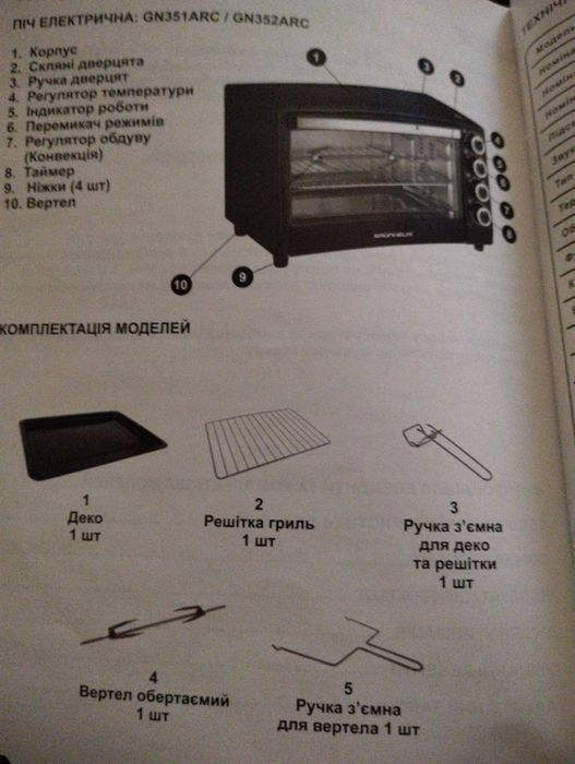 Електродуховка. Вживана 3 рази. Купована тиждень тому
