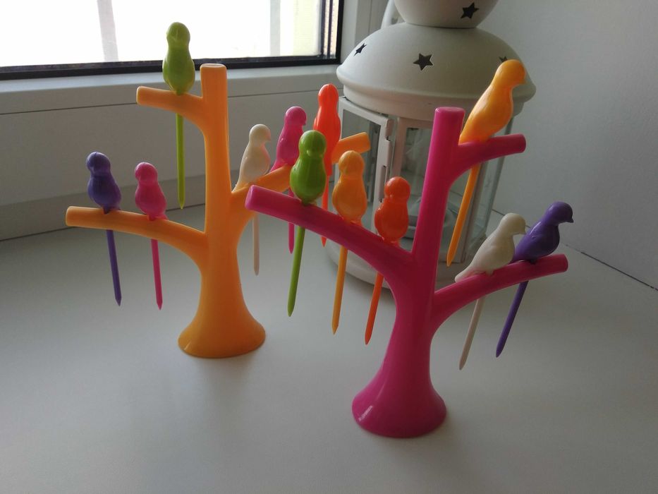 Новый набор шпажек. Птички на дереве