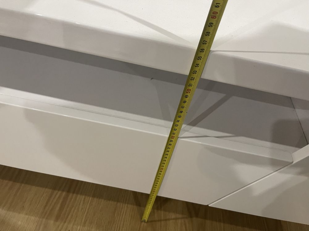 Movel TV lacado branco brilho