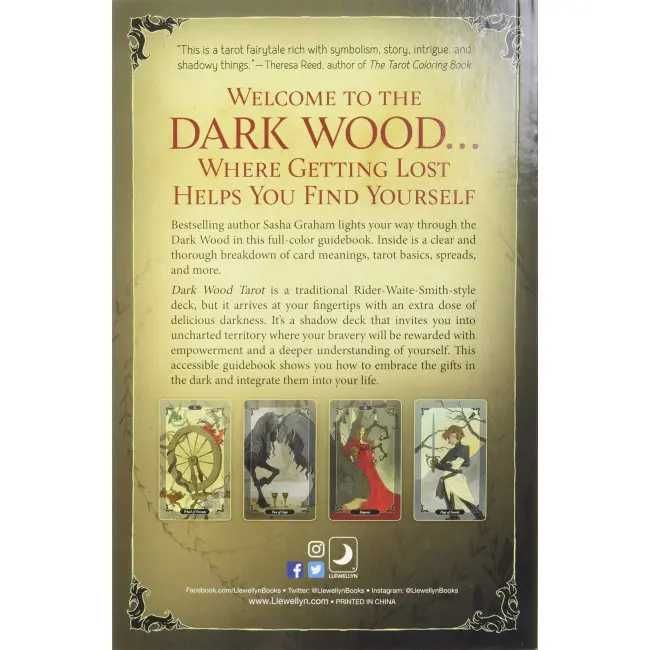 Подарочный набор таро - Темного Леса, Dark Wood Tarot, книга + карты