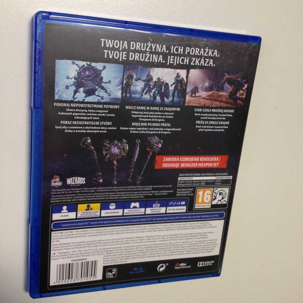 Dungeons and Dragons Dark Alliance PlayStation 4 PS4 PS5 Sklep W-wa
