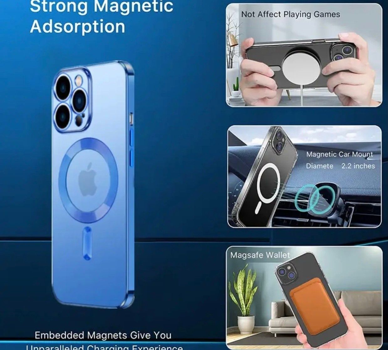 iPhone 11 11 PRO 12 13 Magnetyczne etui Magsafe  Ładowania Bezprzewodo