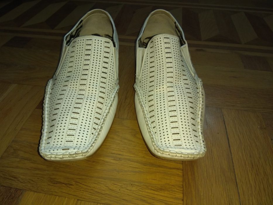 Туфли мужские классические летние белые 42 размер