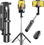Satyw uchwyt kijek do telefonu z PILOTEM + LAMPA LED BLUETOOTH
