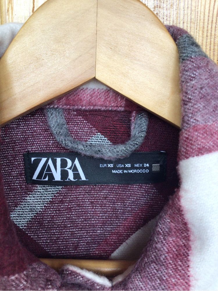 Рубашка в клетку Zara, р ХС -С