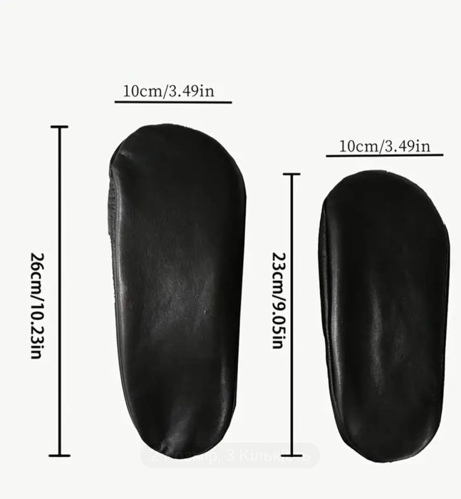Домашні таплі шкапретки з еко шкіри на хутрі розмір 23-26