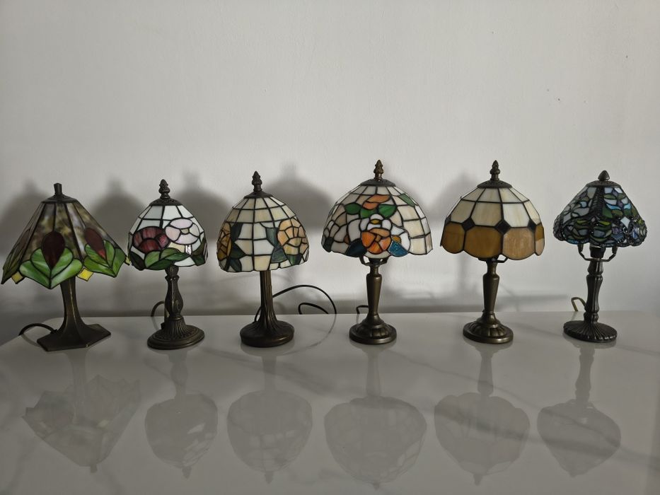 Tiffany lampy witrażowe stołowe / nocne / biurowe Art deco