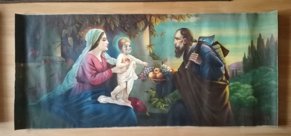 Płutna sakralne bez ramy. Szt. 2.