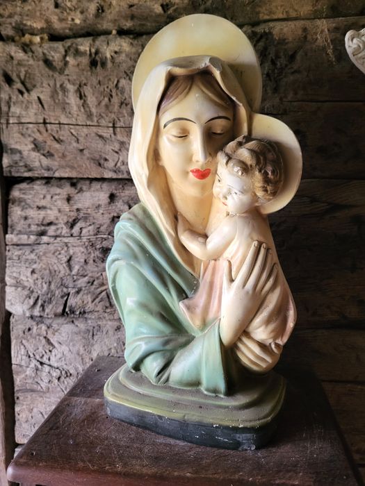 Maryja z dzieciątkiem Jezus Matka Boska figurka