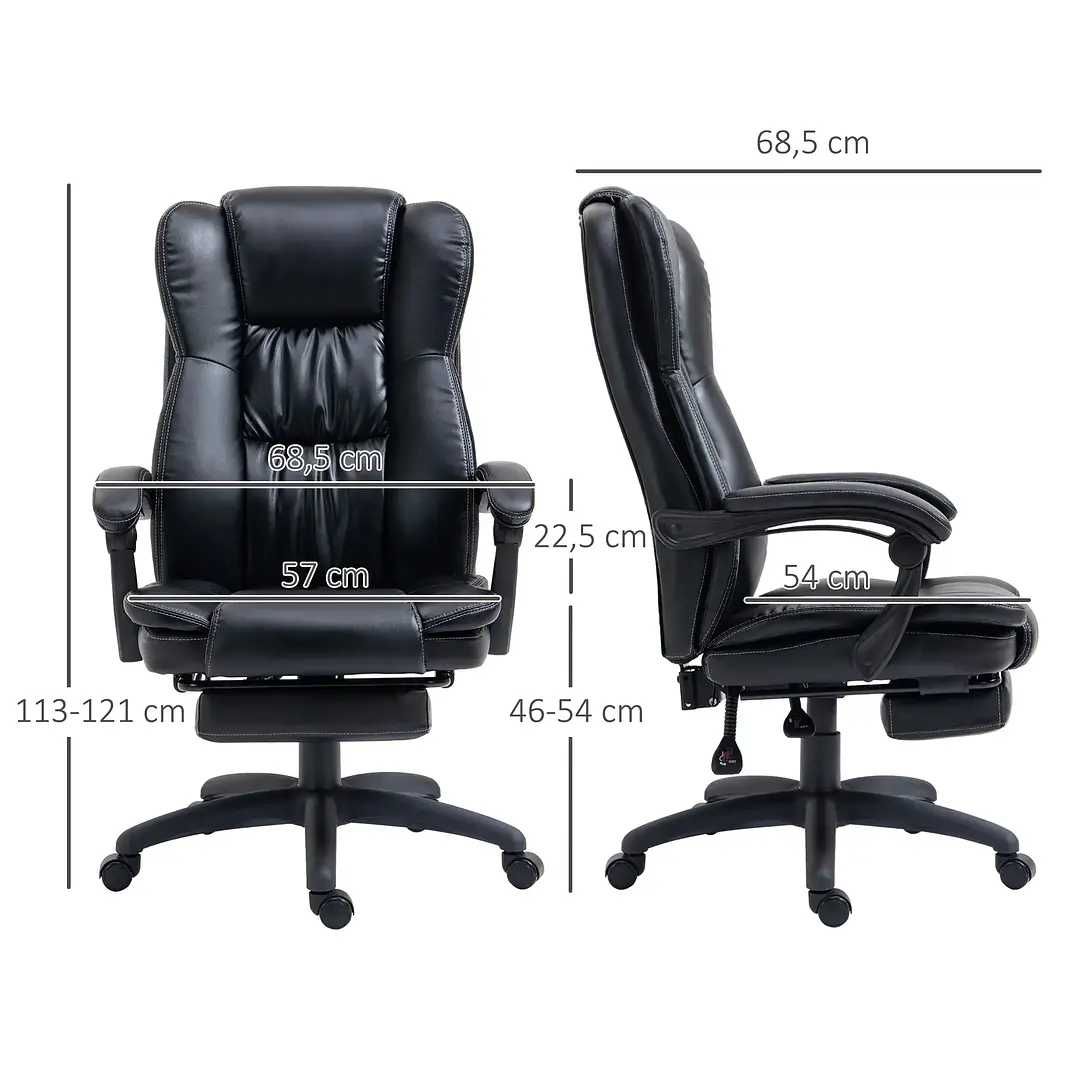 Cadeira relax com Altura Ajustável 6 Pontos de Massagem