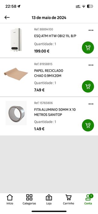 Esquentador a gas 11lts Atmosférico