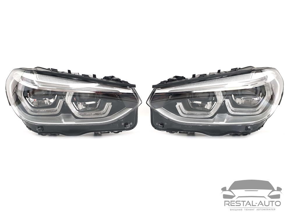 Передние фары Full Led BMW X3 / X4 G01 G02 оптика бмв блоки