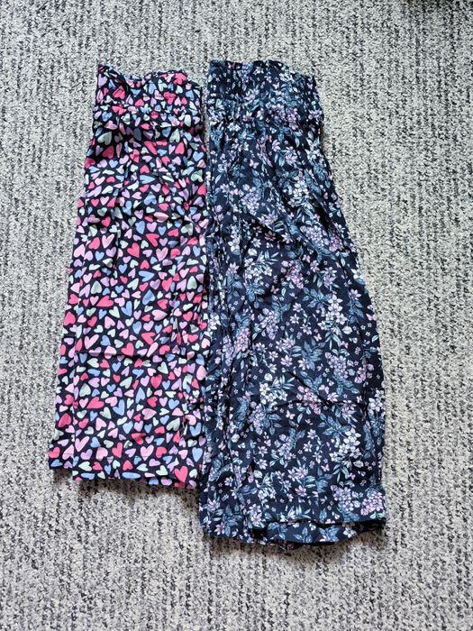 Spodnie letnie Kiki&Koko 104 szwedy wiskozowa wiskoza lato 7/8 luźne