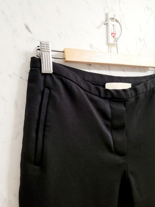Eleganckie spodnie cygaretki premium suwaki po bokach styl preppy