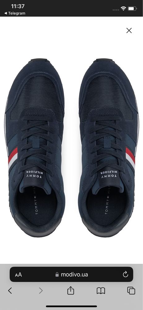 Tommy hilfiger снікерcи runner evo mix ess fm0fm04886 cиній